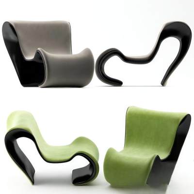 现代休闲椅-3D58